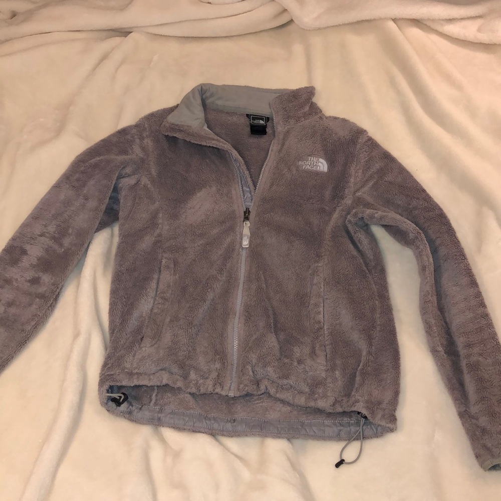North Face fuzzy zip up